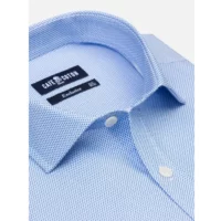 Café Coton Chemise cintrée Finn à motifs imprimés ciel