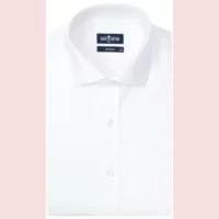 Chemise Coupe Cintrée En Oxford Blanc